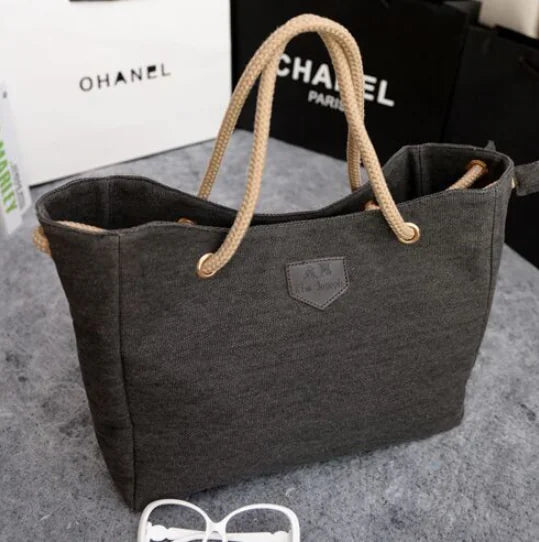 Canvas Tote Bag - Large Capacity Handheld Bag