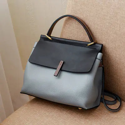 Genuine Leather Women's Handbag and Crossbody Tote - interior