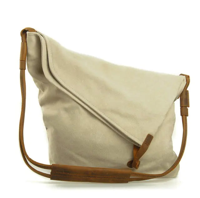 Canvas Shoulder Bag - Retro Stylish Unisex Tote - additional view