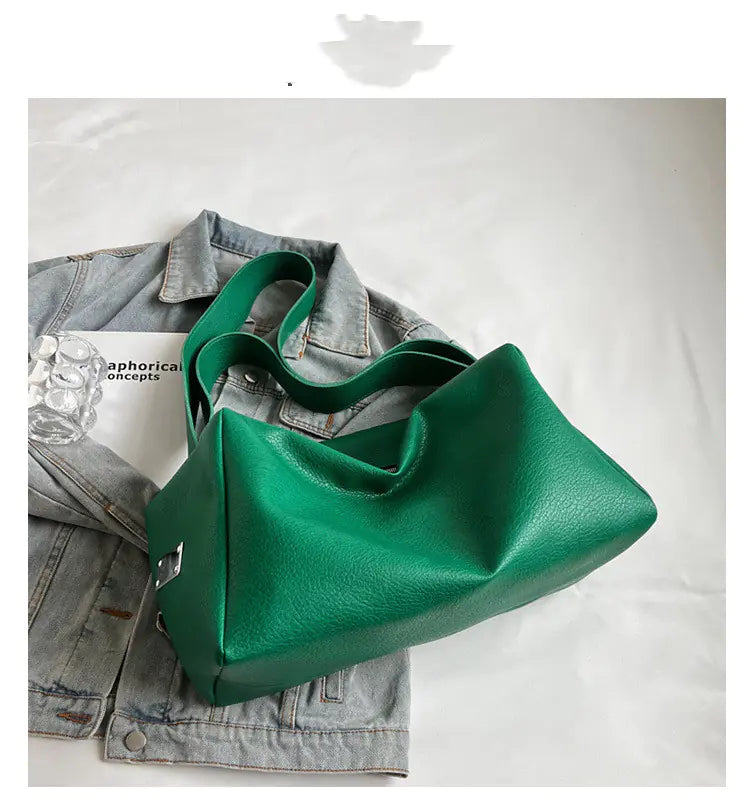 Large Capacity Tote Bag for Women - Simple Design - back view