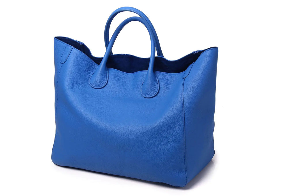 Genuine Leather Big Tote Bag with Super Capacity - alternate view