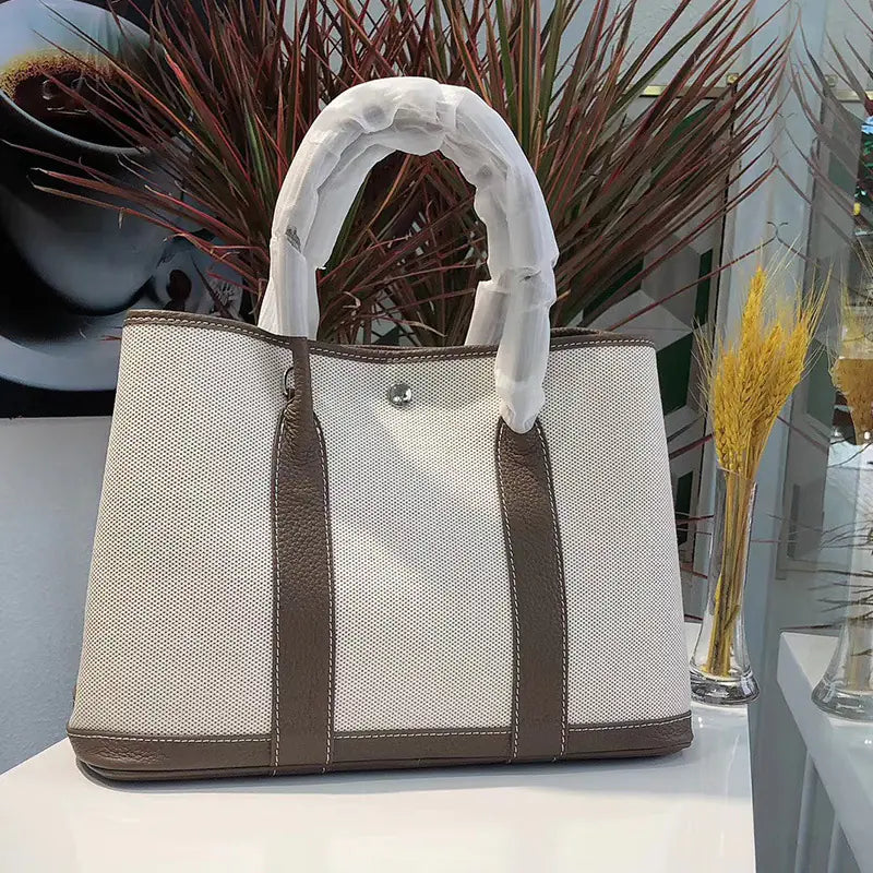Versatile 2020 Women's Canvas Tote Shoulder Bag - back view