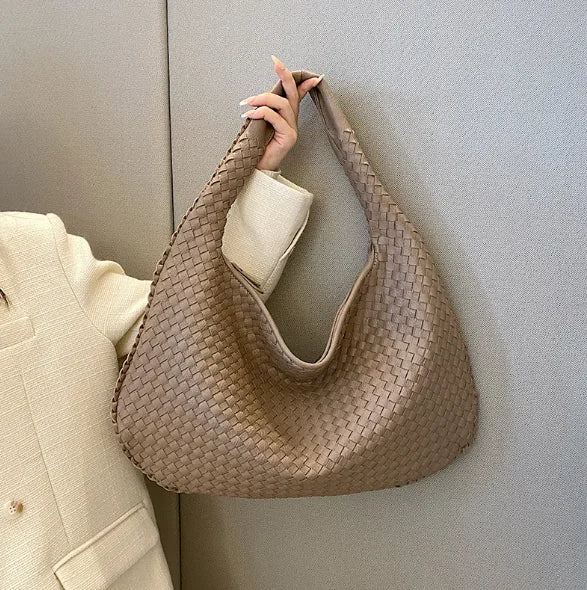 Handwoven One-Shoulder Tote Bag - alternate view