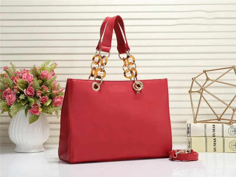 Crosshatch Pattern Shoulder Tote Bag for Women - dimensions