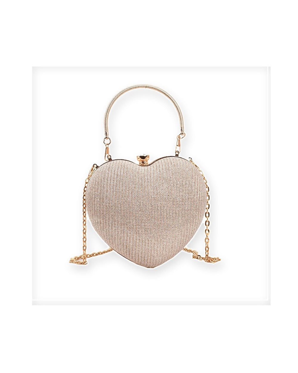 Chain Heart Crossbody Bag