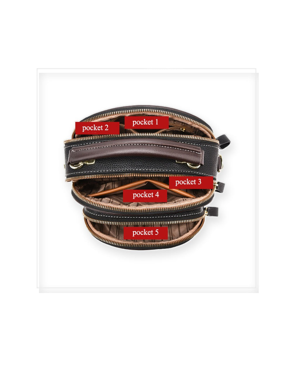 Multi-Pocket Crossbody Bag