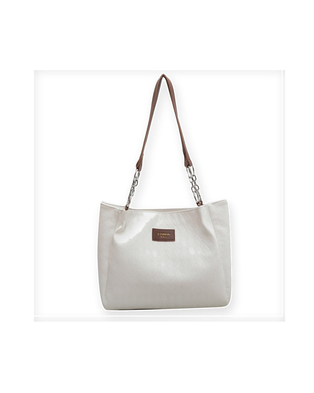 Chain Printed Shopper Tote