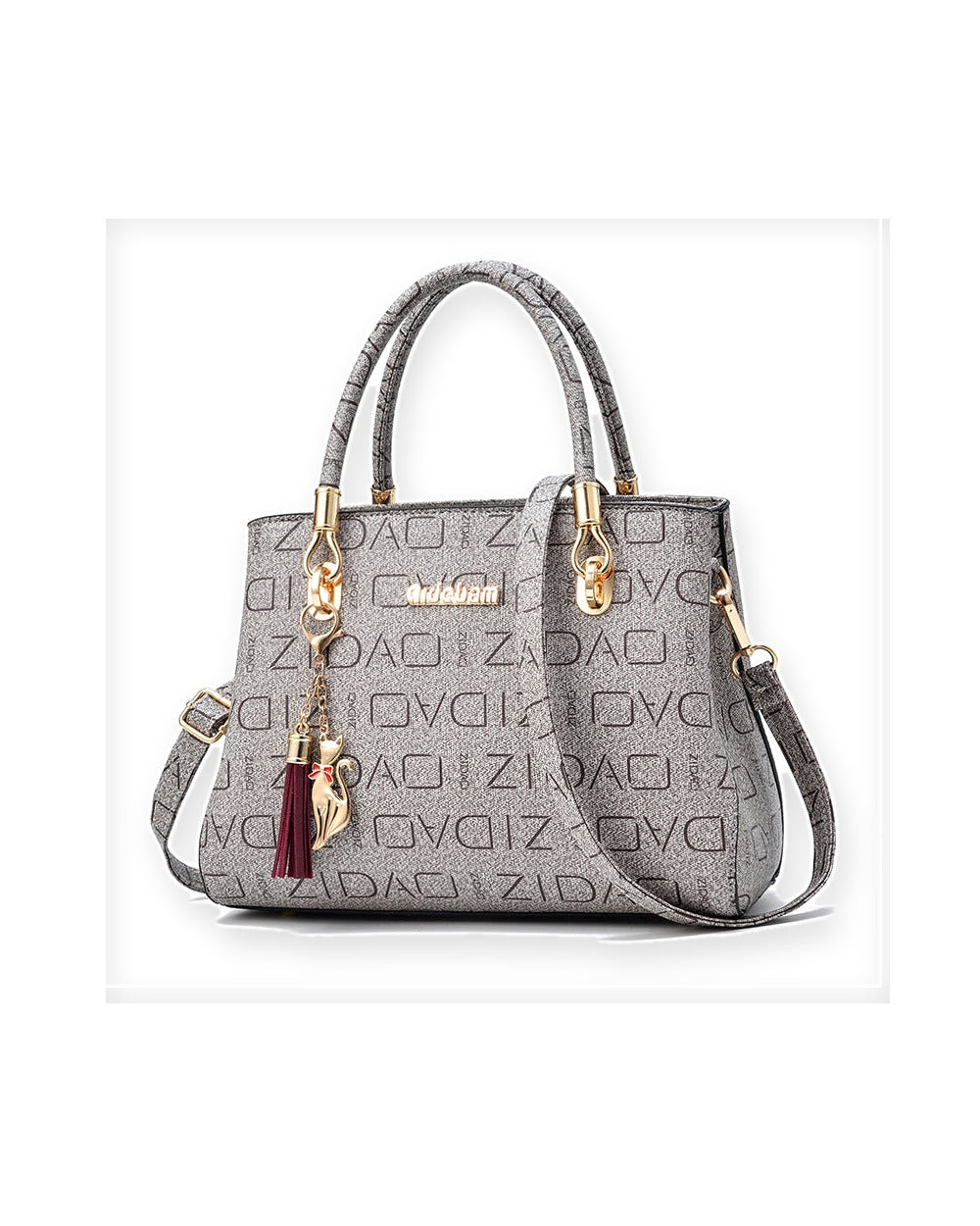 Large Printed Shoulder Bag