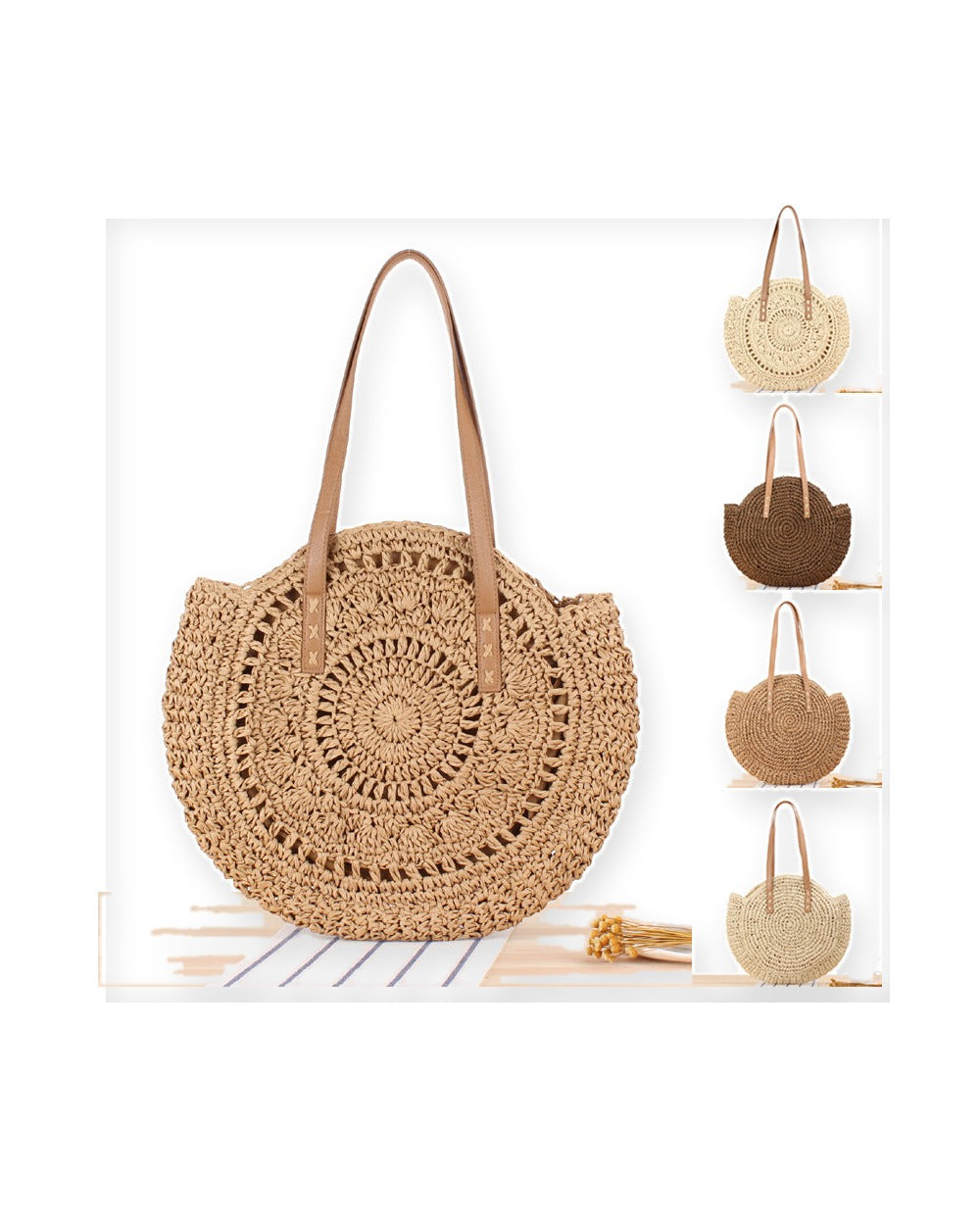 Mini Straw Beach Bag