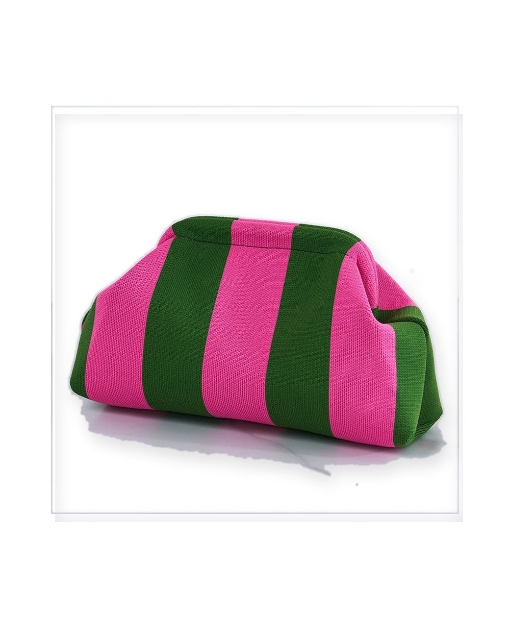 Striped Cloud Clutch