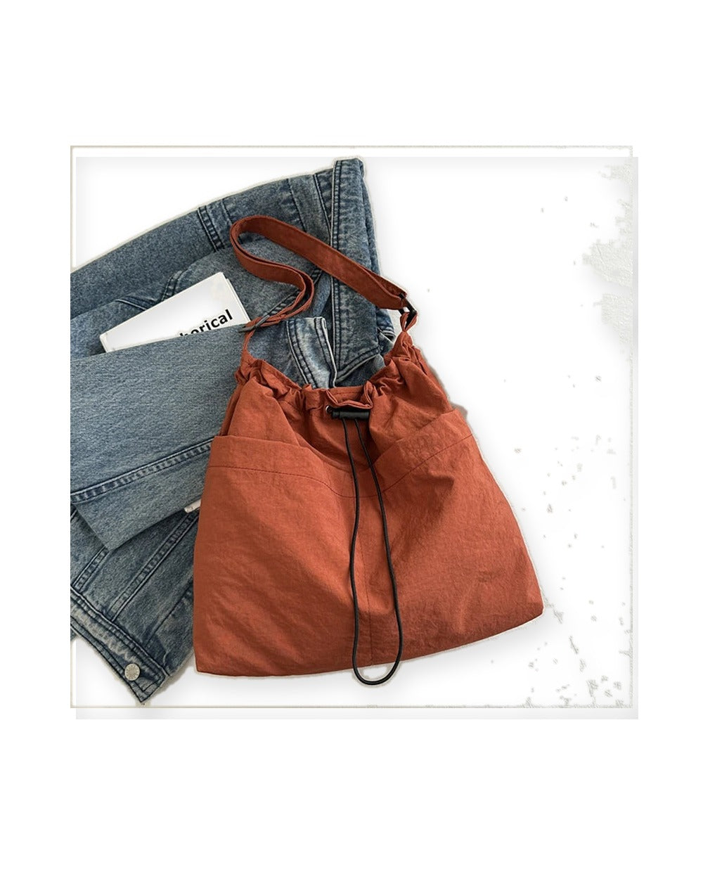 Drawstring Nylon Tote