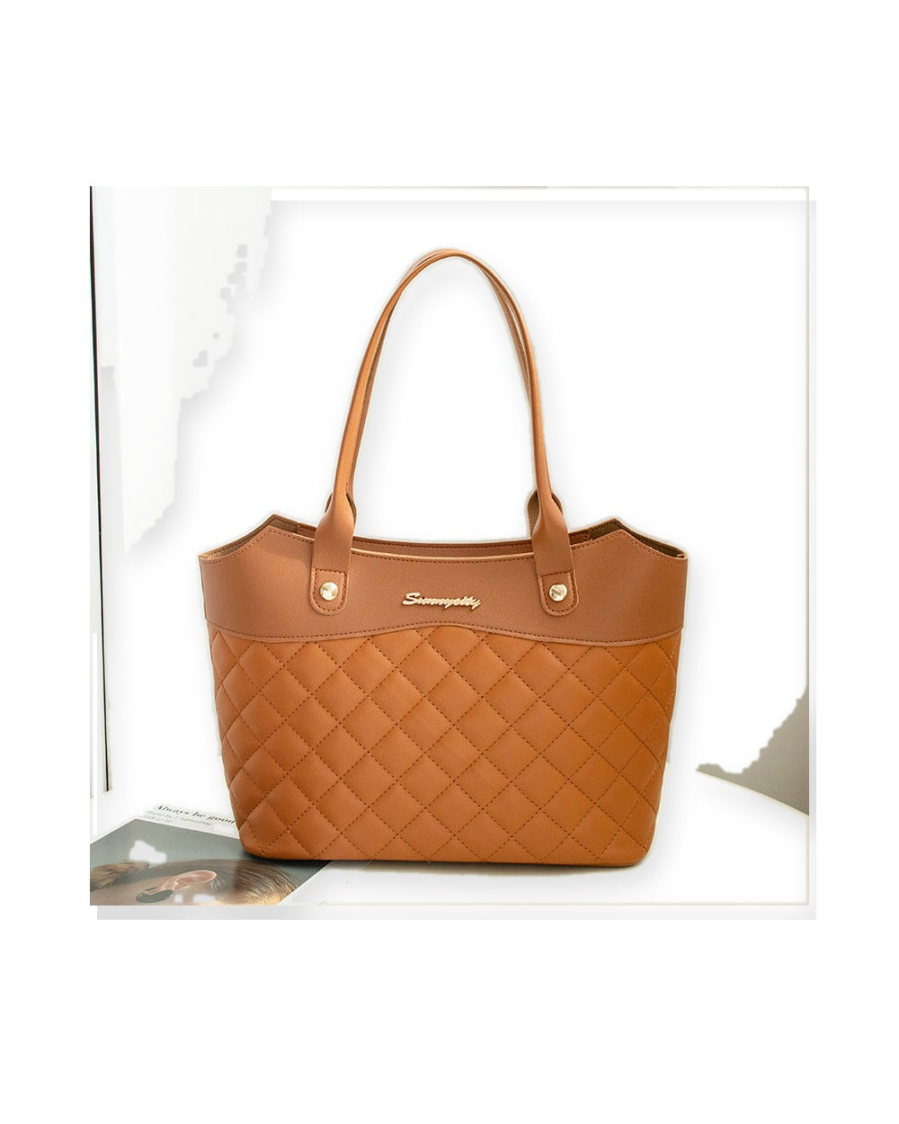 Pink Quilted Tote