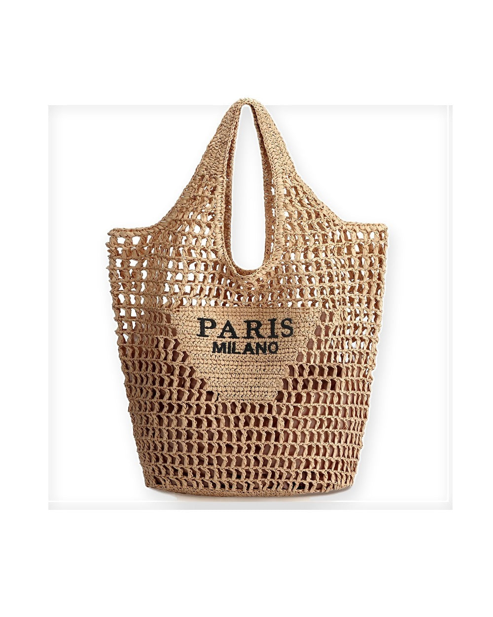 Woven Mesh Beach Tote