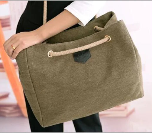 Canvas Tote Bag - Large Capacity Handheld Bag