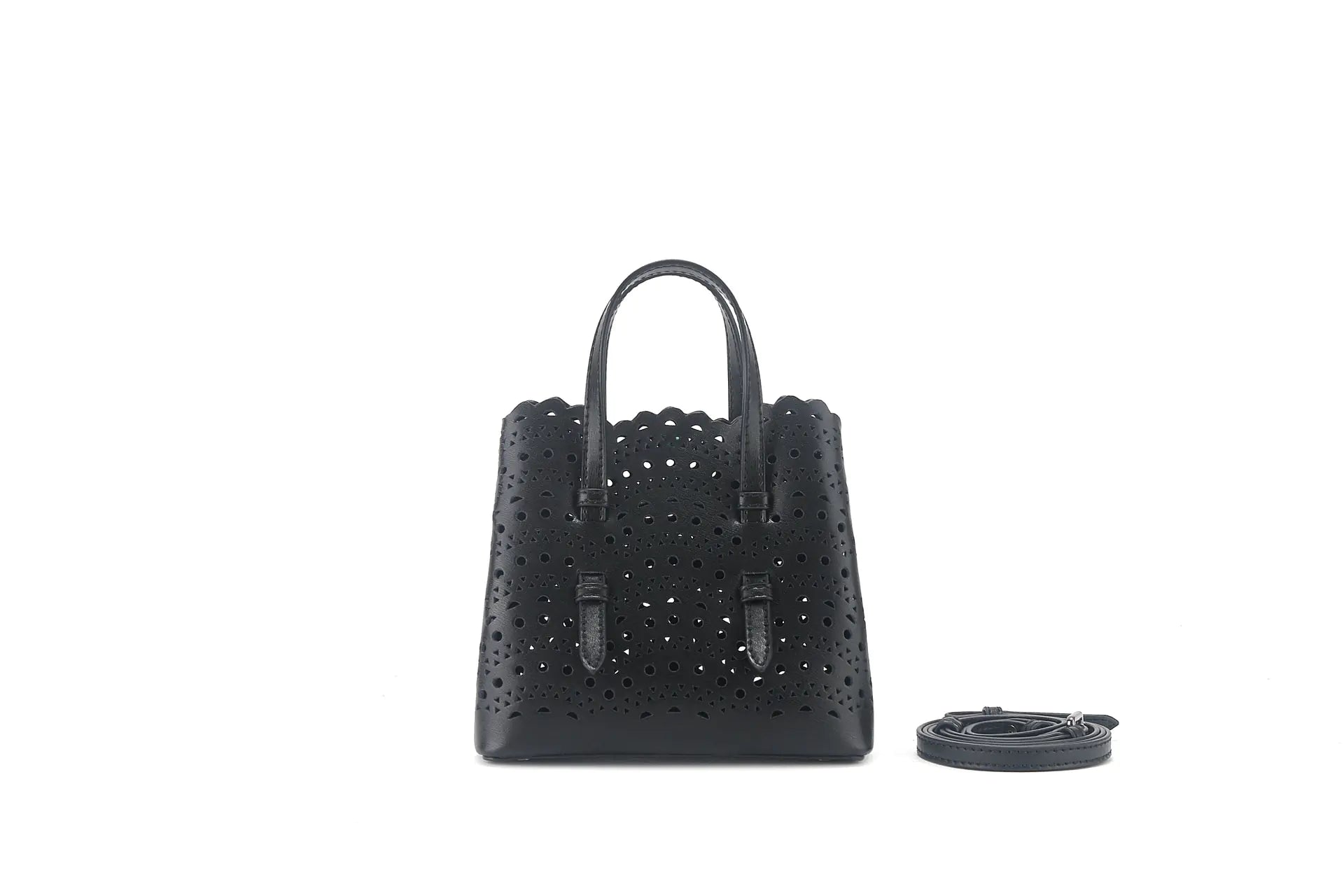 Cutout Crossbody Tote Bag for Mother and Child - close-up detail