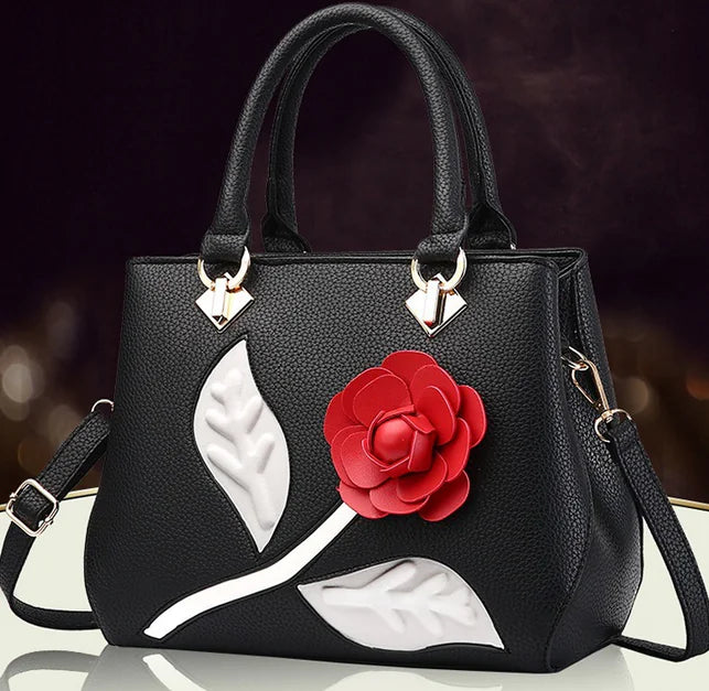 Charming Floral Tote Bag and Crossbody Shoulder Bag - additional view