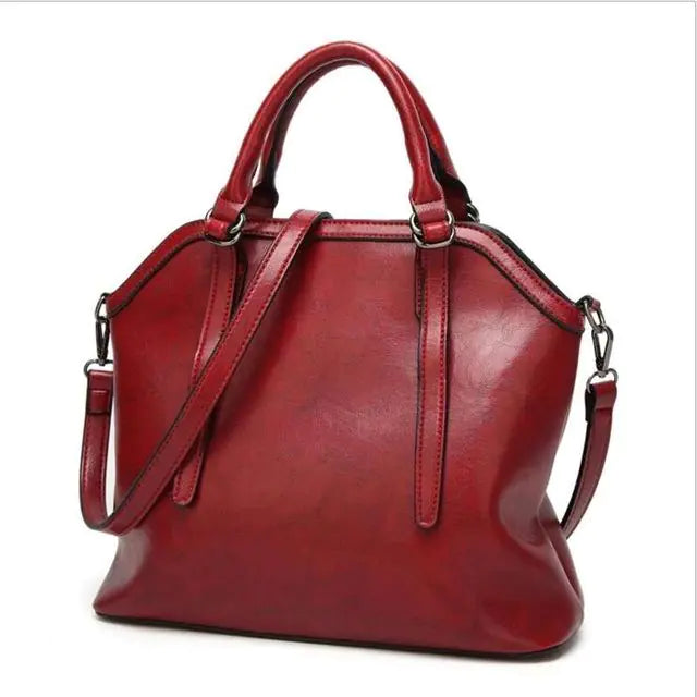 Glossy Leather Tote Bag, Shoulder Bag for Women - alternate view