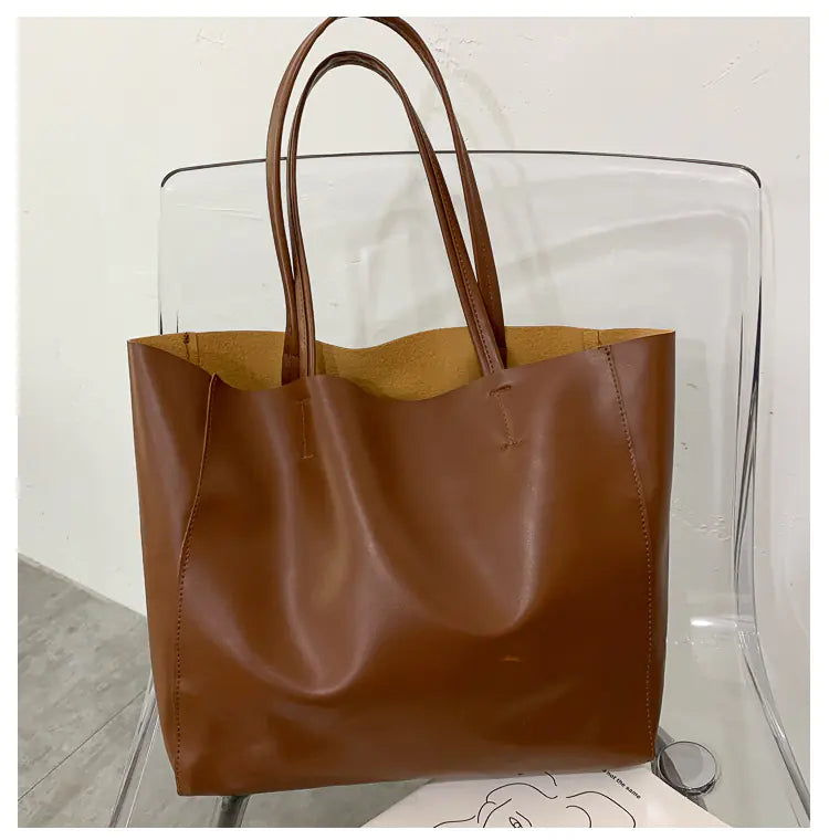 Stylish Women's Large Capacity Tote Bag for Commuting - dimensions